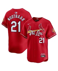 Nike Men's Lars Nootbaar Red St. Louis Cardinals City Connect Limited Jersey