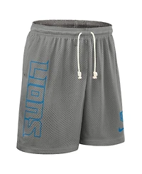 Nike Men's Gray Detroit Lions Sideline Reversible Performance Shorts