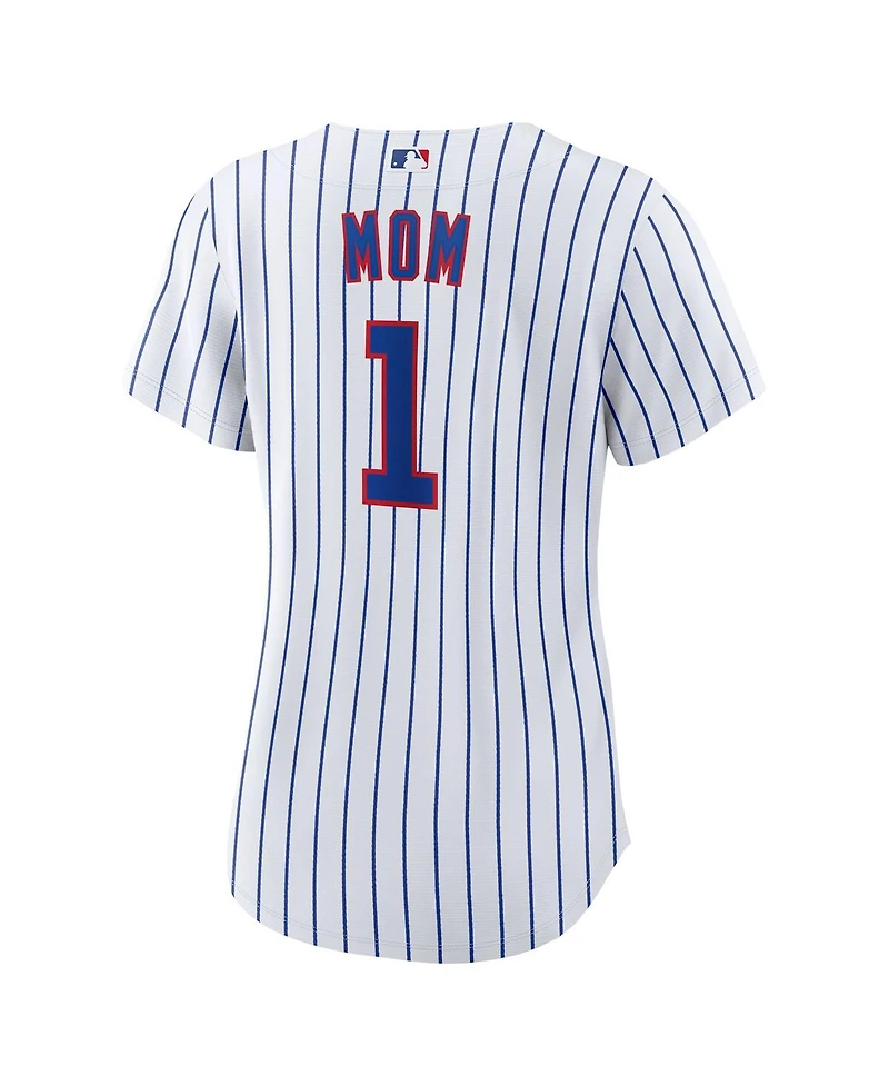 Nike Women's White Chicago Cubs 1 Mom Home Replica Jersey