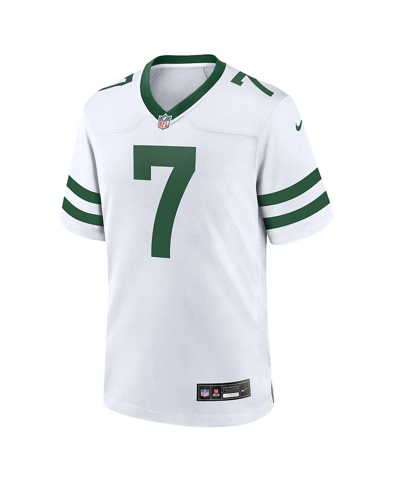Nike Men's Justin Fields Legacy White New York Jets Game Jersey