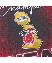 Mitchell & Ness Men's Red Miami Heat Hardwood Classics 2006 Nba s Champ City T-Shirt