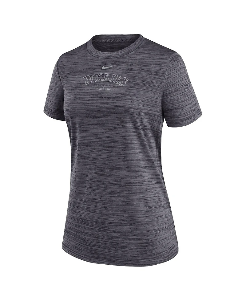 Nike Women's Black Colorado Rockies Authentic Collection Velocity Performance T-Shirt