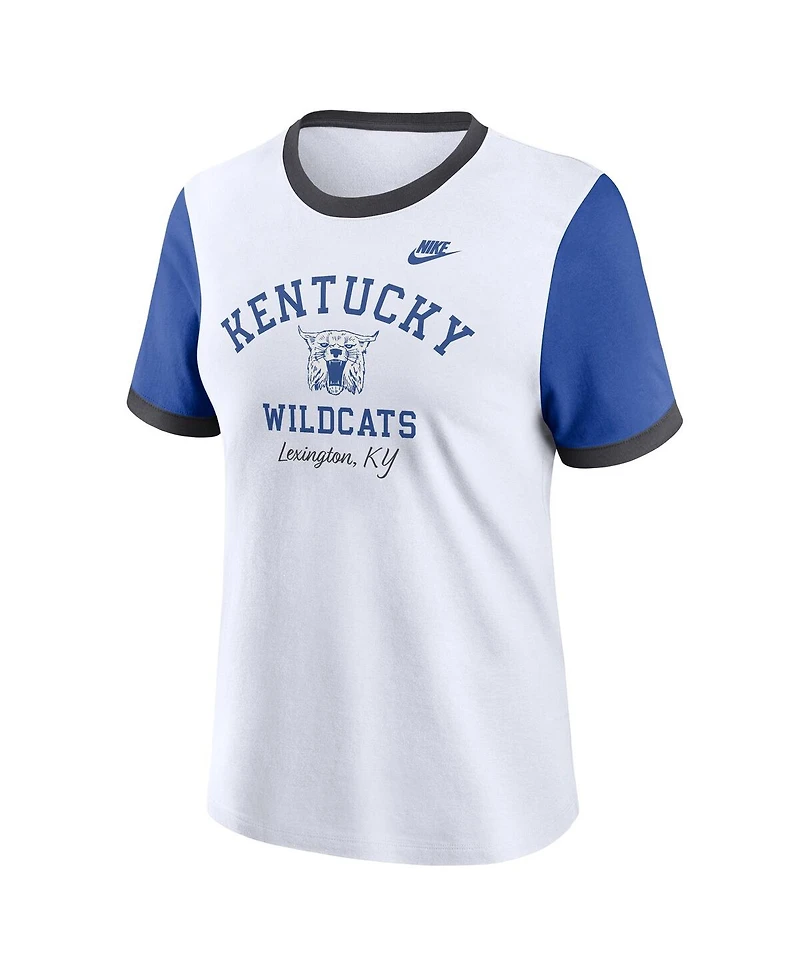 Nike Women's White Kentucky Wildcats Legacy Fundamental Expression Tri-Blend T-Shirt