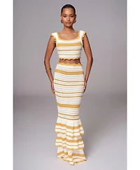 Jluxlabel Women's Corazon Ruffle Skirt Set