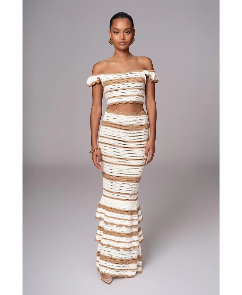 Jluxlabel Women's Corazon Ruffle Skirt Set