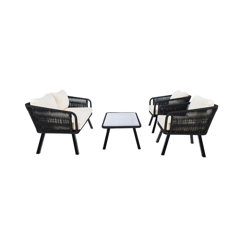 Kerson 4PC Rope Living Set