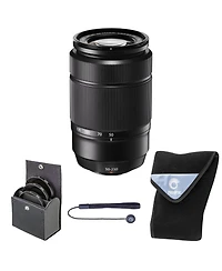 Fujifilm Xc 50-230mm f/4.5-6.7 Ois Ii Lens, Black, Bundle with 58mm Filter Kit and Lens Wrap