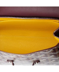 Pre-Owned Goyard Mini Saigon Top Handle Bag Coated Canvas with Leather