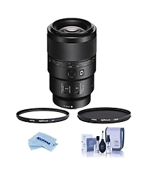 Sony Fe 90mm f/2.8 Macro G Oss Lens, Bundle with Hoya 49mm Uv+Cpl Filter Kit, Cleaning Kit, Cleaning Cloth