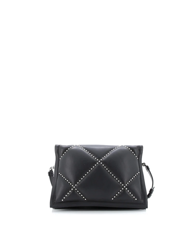 Pre-Owned Salvatore Ferragamo Small Viva Bow Flap Bag Studded Leather