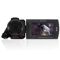 Minolta MN4K30NV 4K Ultra Hd 30MP 3" Touchscreen Night Vision Camcorder with 4.88mm f/2.2 Lens, Black