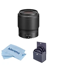 Nikon Nikkor Z 50mm f/1.8 S Lens, Bundle with ProOptic Pro Digital 62mm Multi Coated Uv Slim Filter, Cleaning Kit