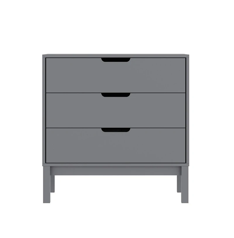 Samuel Kids Triple-Drawer Dresser With Solid Wood Frame