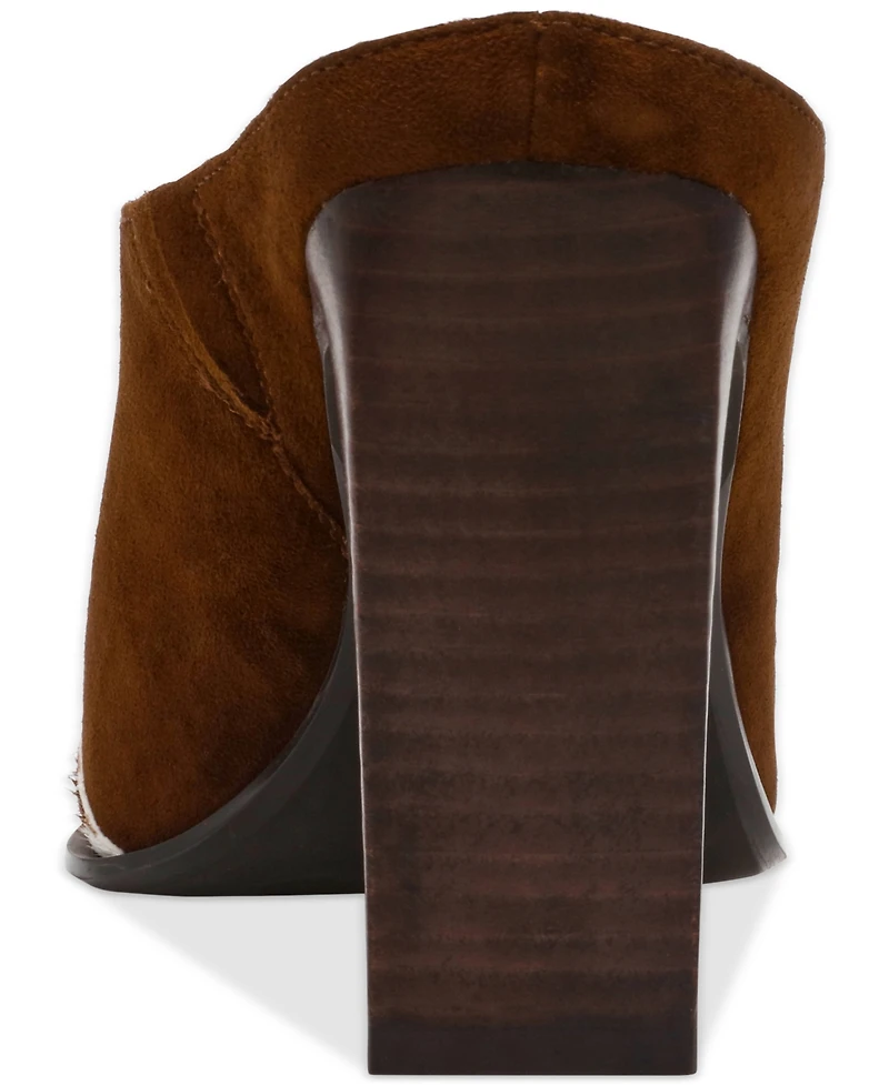 Steve Madden Women's Houston High-Heel Snip-Toe Western Mule Pumps