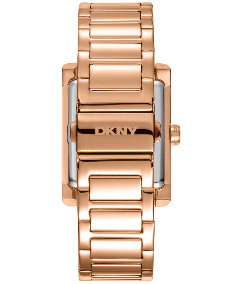 Dkny Women's Westside Maxi Rose-Gold Stainless Steel Bracelet Watch, 41mm