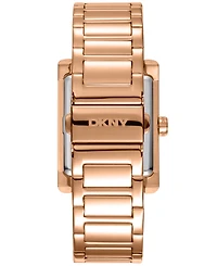 Dkny Women's Westside Maxi Rose-Gold Stainless Steel Bracelet Watch, 41mm