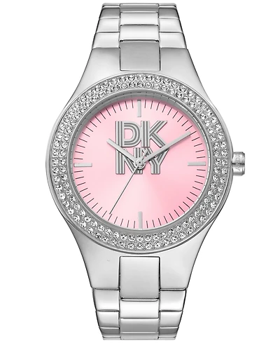 Dkny Women's Parsons Glitz Stainless Steel Bracelet Watch, 38mm