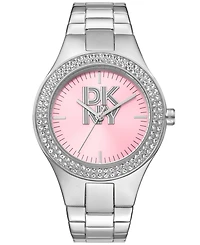 Dkny Women's Parsons Glitz Stainless Steel Bracelet Watch, 38mm