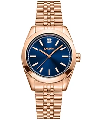 Dkny Women's Nolita Rose Gold-Tone Stainless Steel Bracelet Watch, 32mm