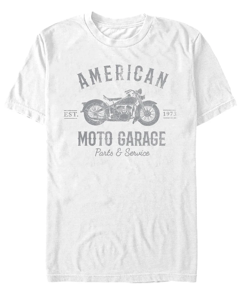 Generic Additude Men's American Moto Garage Short Sleeve T-Shirt
