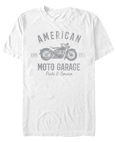 Generic Additude Men's American Moto Garage Short Sleeve T-Shirt