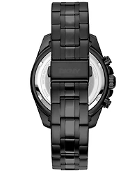 Dkny Men's Central Park Chronograph Black Stainless Steel Bracelet Watch, 42mm