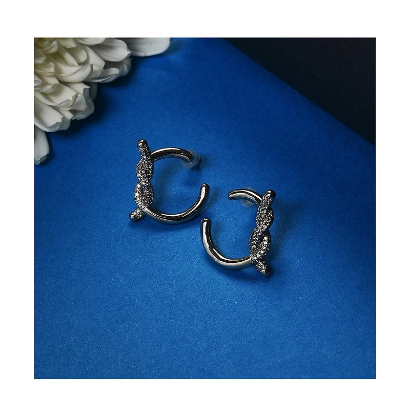 Sohi Women's Knot Stud Earrings
