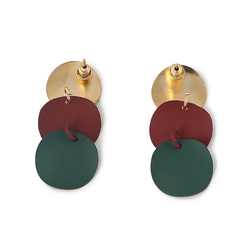Sohi Women's Gold Plated Designer Drop Earrings