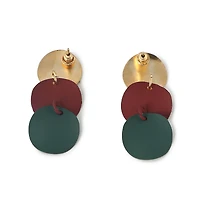 Sohi Women's Gold Plated Designer Drop Earrings