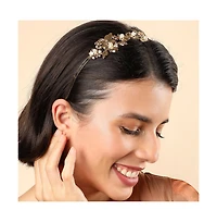 Sohi Women's Gold Plated Designer Hairband