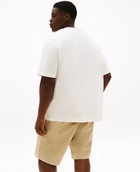 Tommy Hilfiger Men's Big & Tall Short Sleeve Crewneck Nyc Script Logo T-Shirt