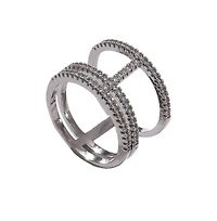 Sohi Women's Crystal Cocktail Ring