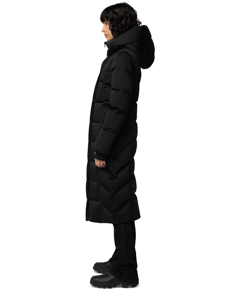 Soia & Kyo Women's Hooded Down Maxi Puffer Coat