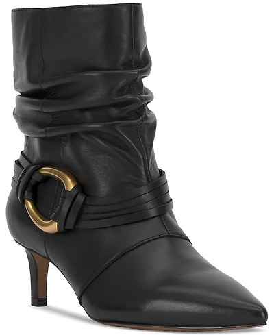 Vince Camuto Women's Kirpa Slouch Embellished Mid-Heel Dress Booties