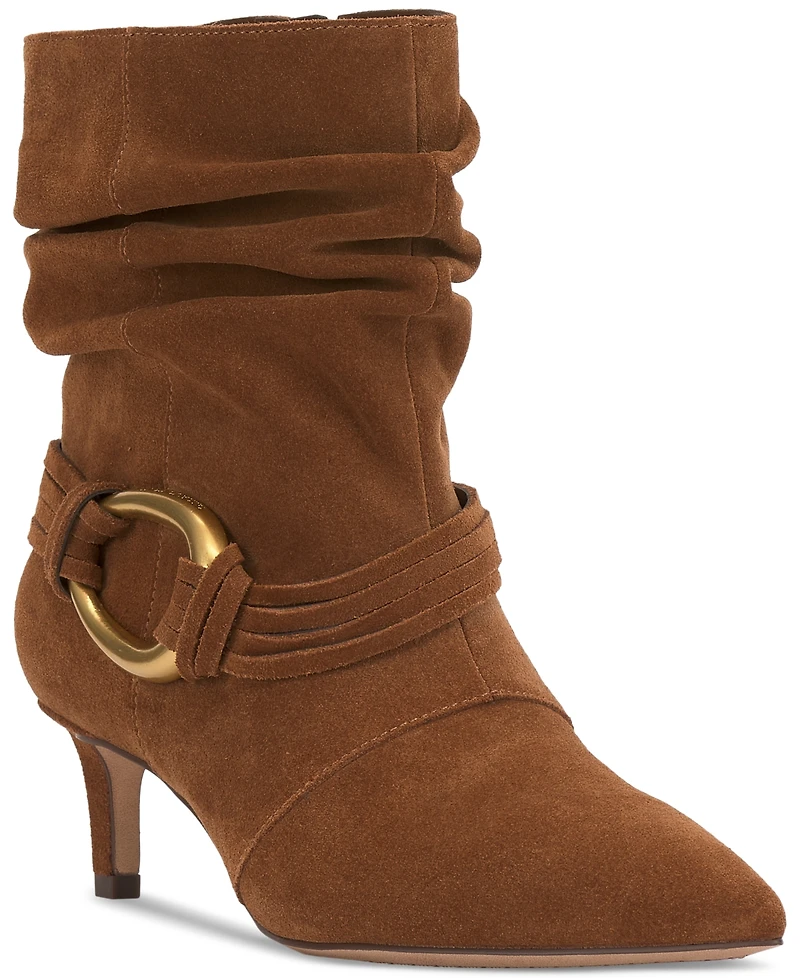 Vince Camuto Women's Kirpa Slouch Embellished Mid-Heel Dress Booties