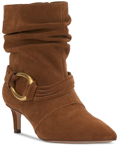 Vince Camuto Women's Kirpa Slouch Embellished Mid-Heel Dress Booties