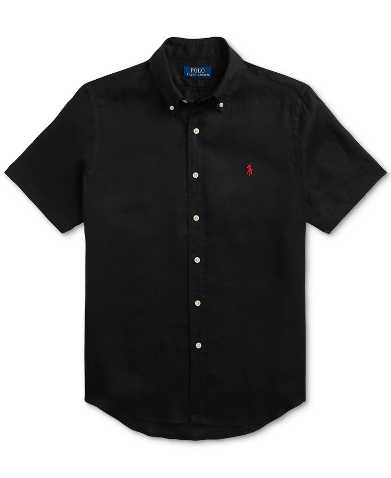 Polo Ralph Lauren Men's Short-Sleeve Linen Button-Up