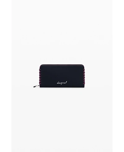 Desigual Women's Medium wallet with detachable leather-effect