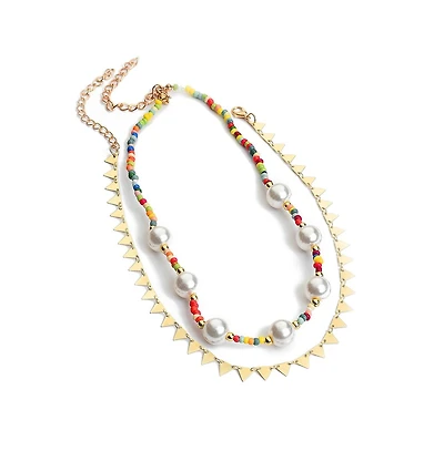 Sohi Women's Everyday Multi-Layer Necklace