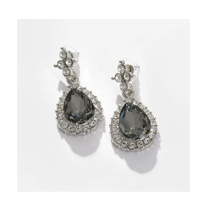 Sohi Women's Silver Plated Designer Stone Jewellery Set