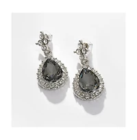 Sohi Women's Silver Plated Designer Stone Jewellery Set