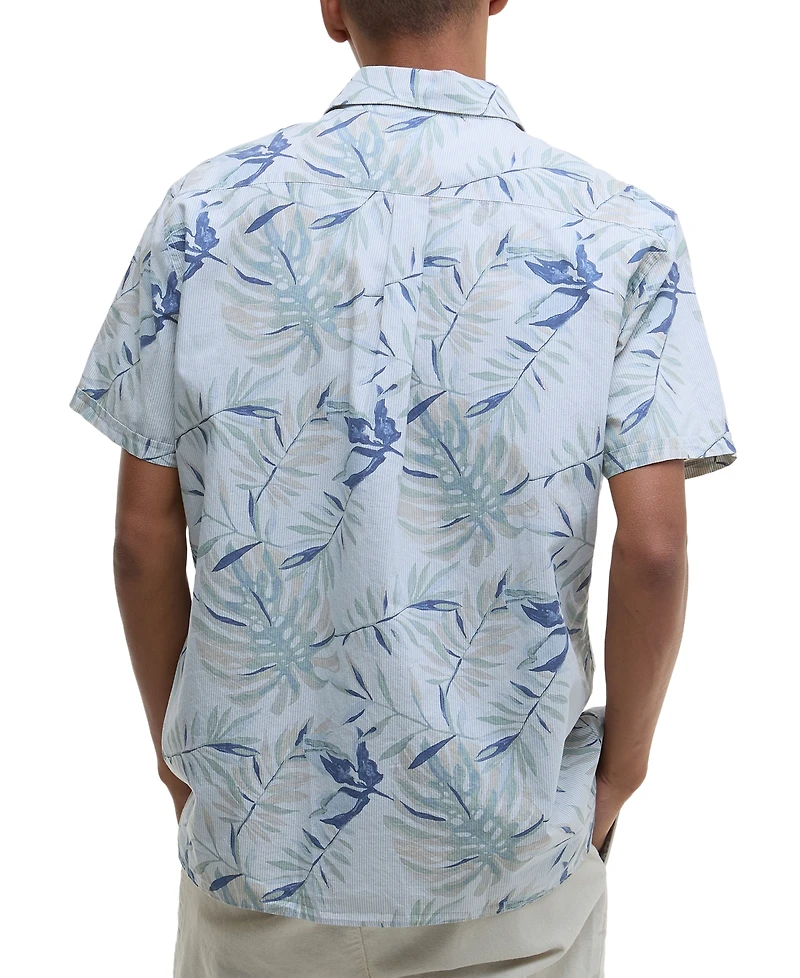 Barbour Men's Valleyfield Leaf-Print Shirt