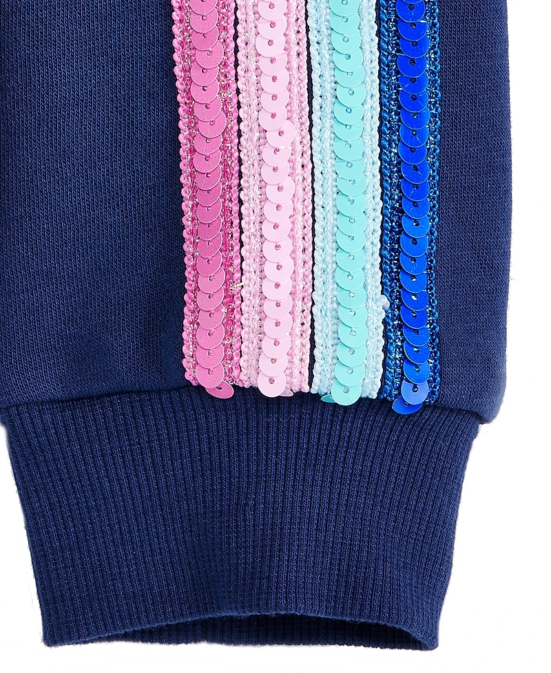 Epic Threads Little & Big Girls Sequin Striped Bomber Jacket, Exclusively at Macy's