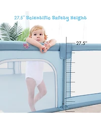 Costway Toddler Playpen Extra Large Activity Center Safety Play Yard w/ Gate