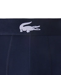 Lacoste Men's 3-Pack Regular-Fit Big Croc Logo Trunk Underwear