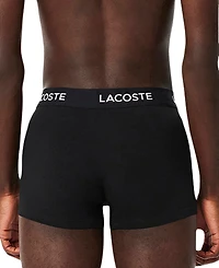 Lacoste Men's 5-Pack Regular-Fit Stretch Logo Band Trunk Underwear