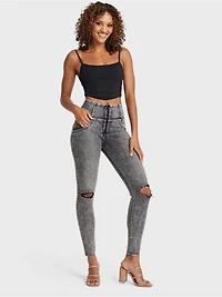 Freddy Women's Snug Sculpting Ripped Skinny Jeans