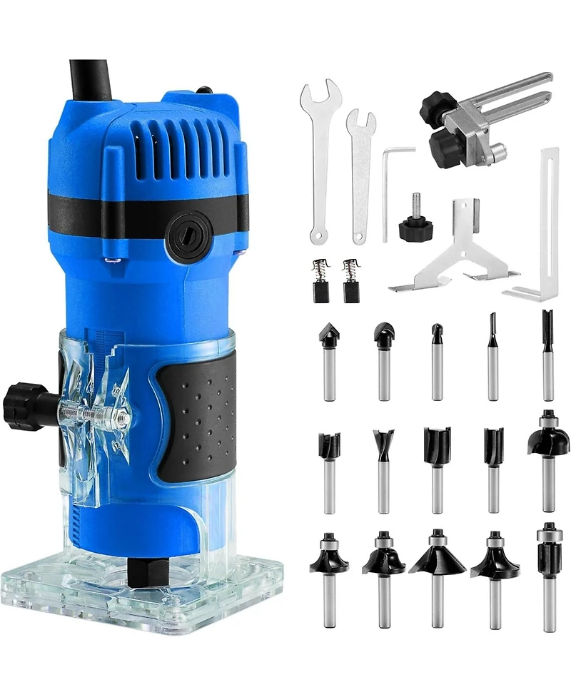 Silvel Wood Router, 800W Wood Routers for Woodworking, 6.5Amp 1.25HP Hand Wood Router Tool