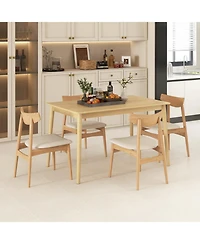 Wooden Dining Table for 4 Perfect for Kitchen or Dining Room