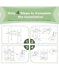 2 Piece Wicker Bar Stool Chairs for Patio Deck or Garden Seating